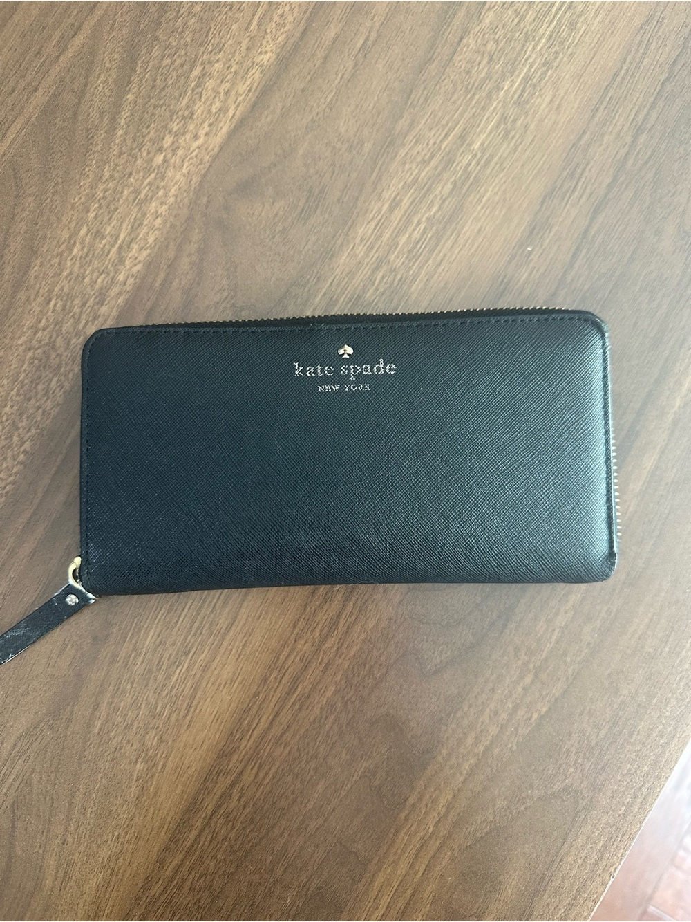 Black Kate Spade New York Black Zip Wallet